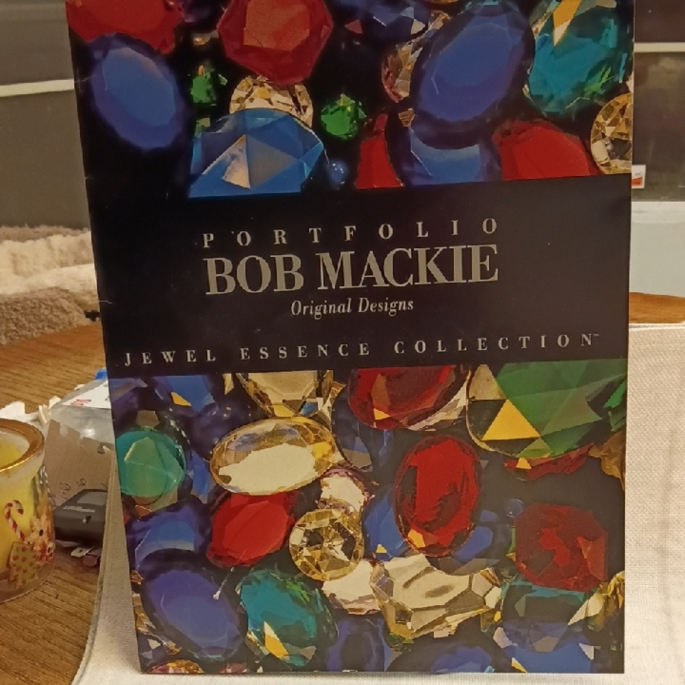 Bob Mackie Portfolio Jewel Prints, Set Of 4 - Red Blue Green Silver